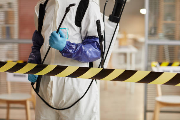 Professional Infectious Disease Decontamination technician working in Pointblank, TX